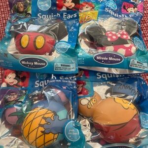 Disney Slow Rise Squishy Ears Mickey & Minnie Mouse, Winnie the Pooh, Stitch NWT